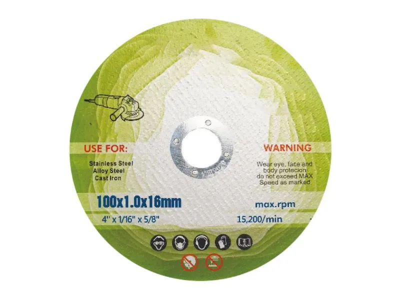 Disco de corte para acero inoxidable