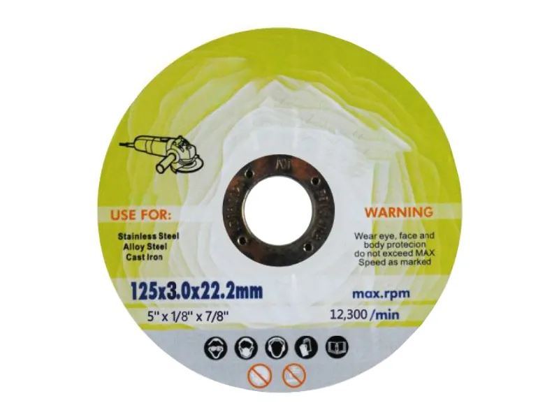 Disco de corte para acero inoxidable