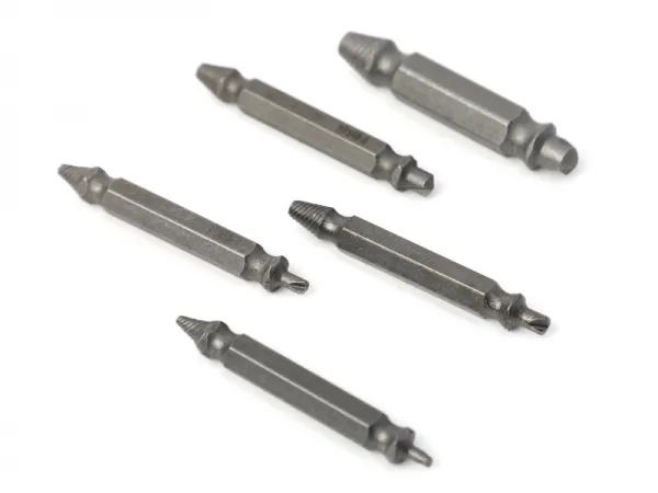 Juego de extractores de tornillos pelados de 5 piezas