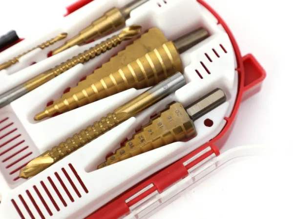 Juego de brocas escalonadas y brocas de dientes de sierra de 6 piezas