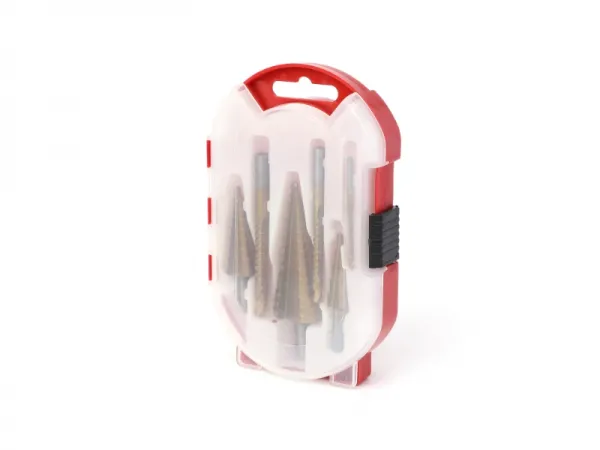 Juego de brocas escalonadas y brocas de dientes de sierra de 6 piezas