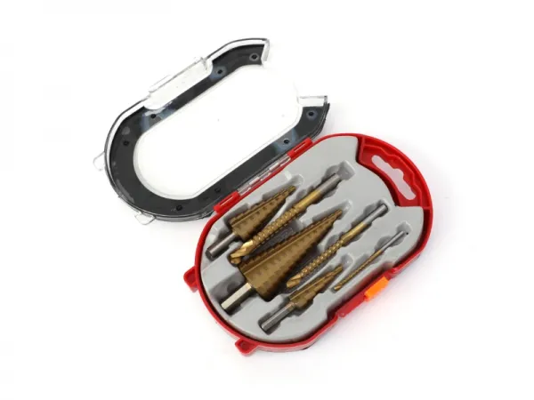 Juego de brocas escalonadas y brocas de dientes de sierra de 6 piezas