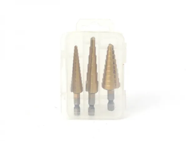 Juego de brocas escalonadas de 3 piezas