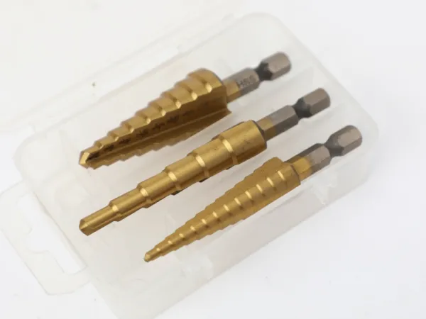 Juego de brocas escalonadas de 3 piezas