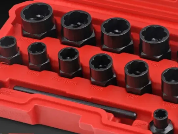 Juego de extractores de pernos y tornillos rotos de 15 piezas