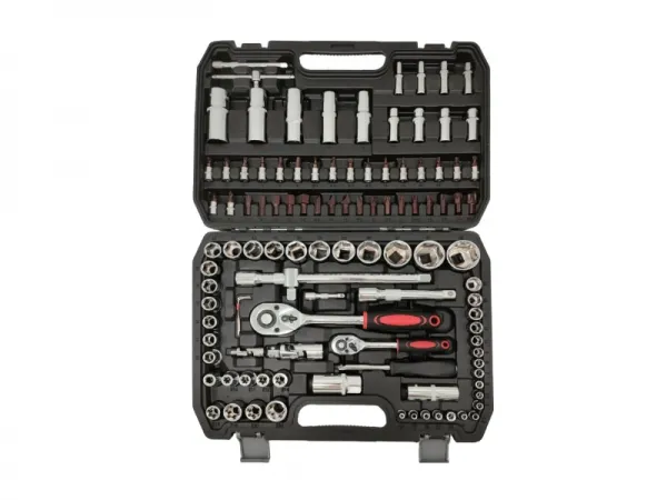 Juego de enchufes de 108 piezas.