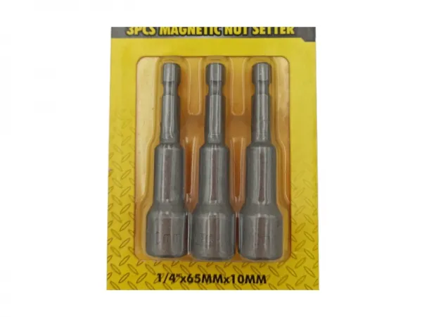 Juego de llaves de tuerca magnéticas de 3 piezas