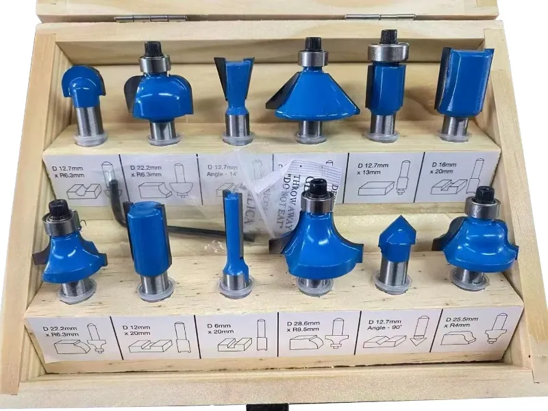 Juego de brocas para enrutador de 12 piezas