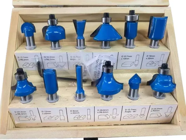 Juego de brocas para enrutador de 12 piezas