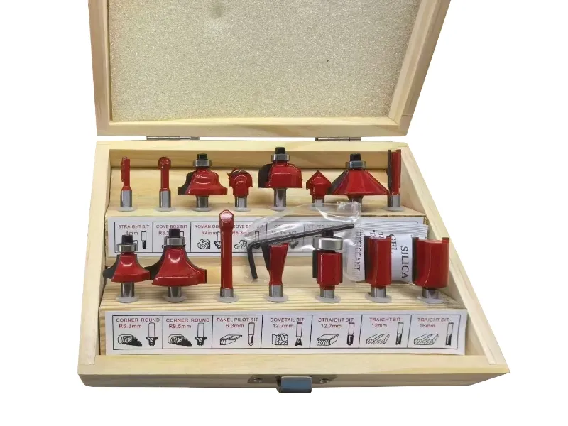 Juego de brocas para enrutador de 15 piezas