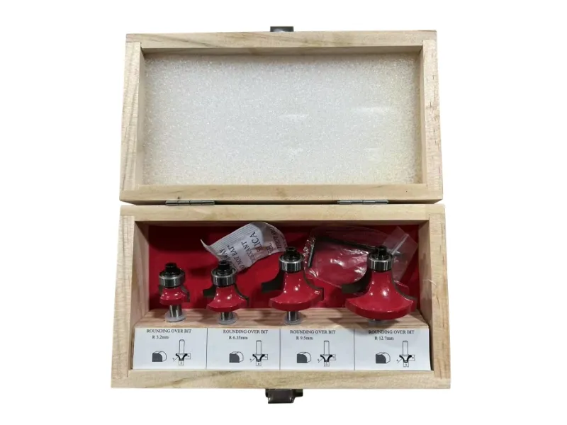 Juego de brocas para enrutador cortador de ranura de 4 piezas