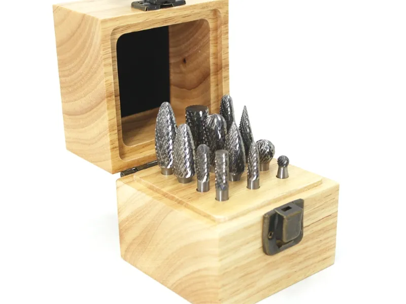 Juego de fresas de carburo de 12 piezas