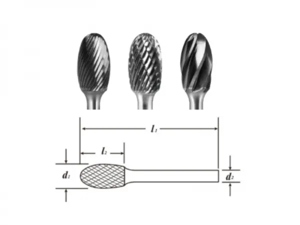 Fresa de carburo tipo E