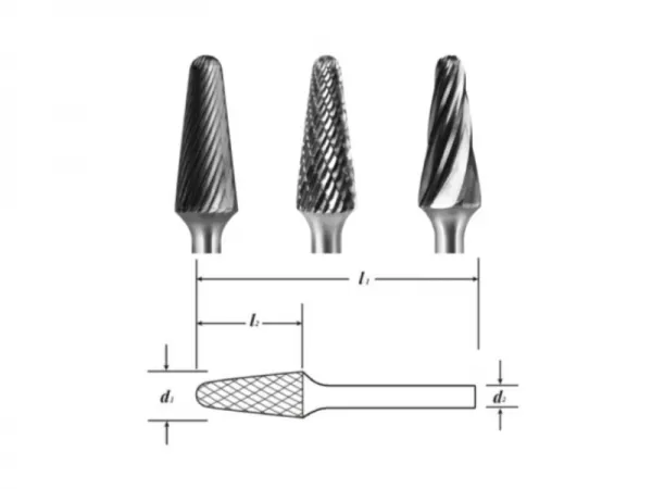 Fresa de carburo tipo L