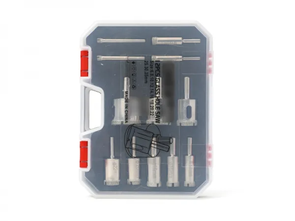 Juego de sierra perforadora de pared de 12 piezas