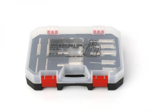 Juego de sierra perforadora de pared de 12 piezas