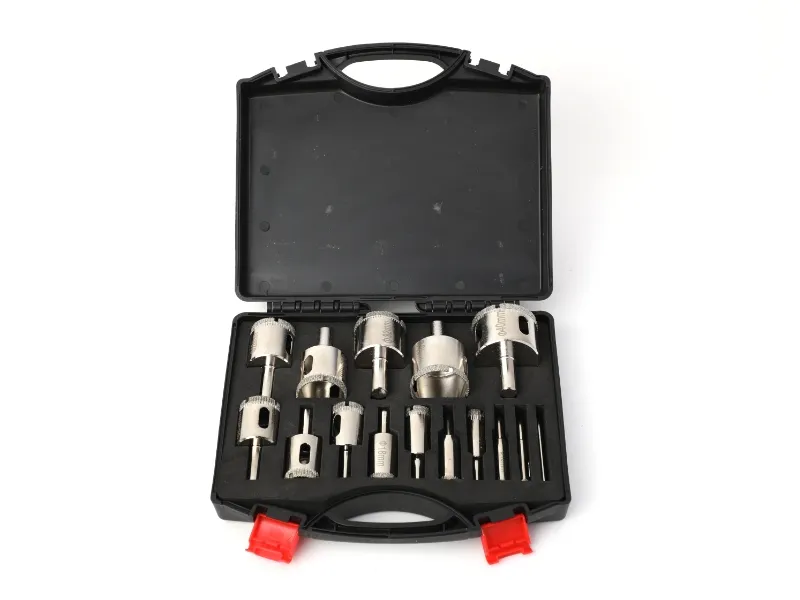 Juego de sierra perforadora de pared de 15 piezas