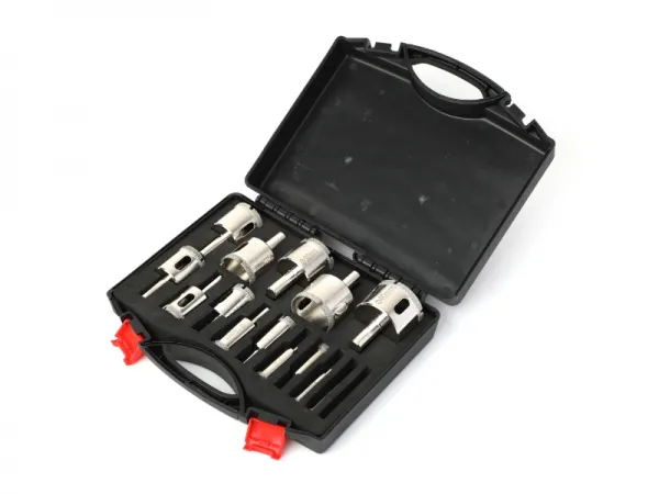 Juego de sierra perforadora de pared de 15 piezas