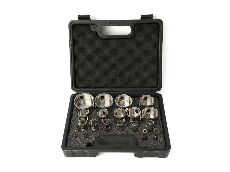 Juego de sierra perforadora de pared de 19 piezas