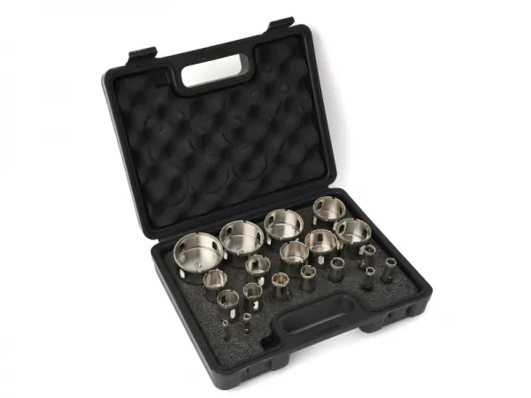 Juego de sierra perforadora de pared de 19 piezas