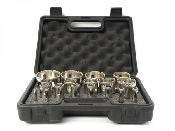 Juego de sierra perforadora de pared de 19 piezas