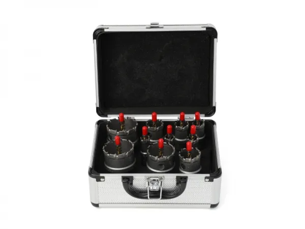 Juego de sierra perforadora de pared de 10 piezas