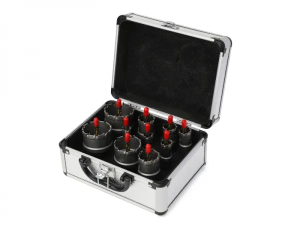 Juego de sierra perforadora de pared de 10 piezas